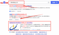 福建省*華電源股份有限公司網站排名案例欣賞