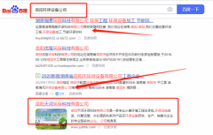 岳陽*河環保科技有限公司SEO最快上詞效果展示