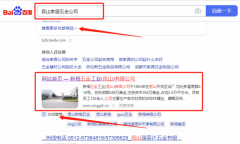 新*五金工業(昆山)有限公司網站排名排名效果展示